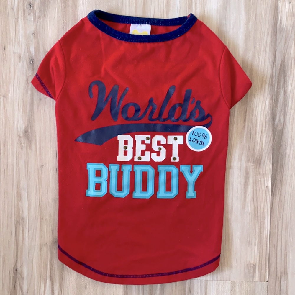 ❤️ World’s Best Buddy Dog Shirt Outfit 🐕